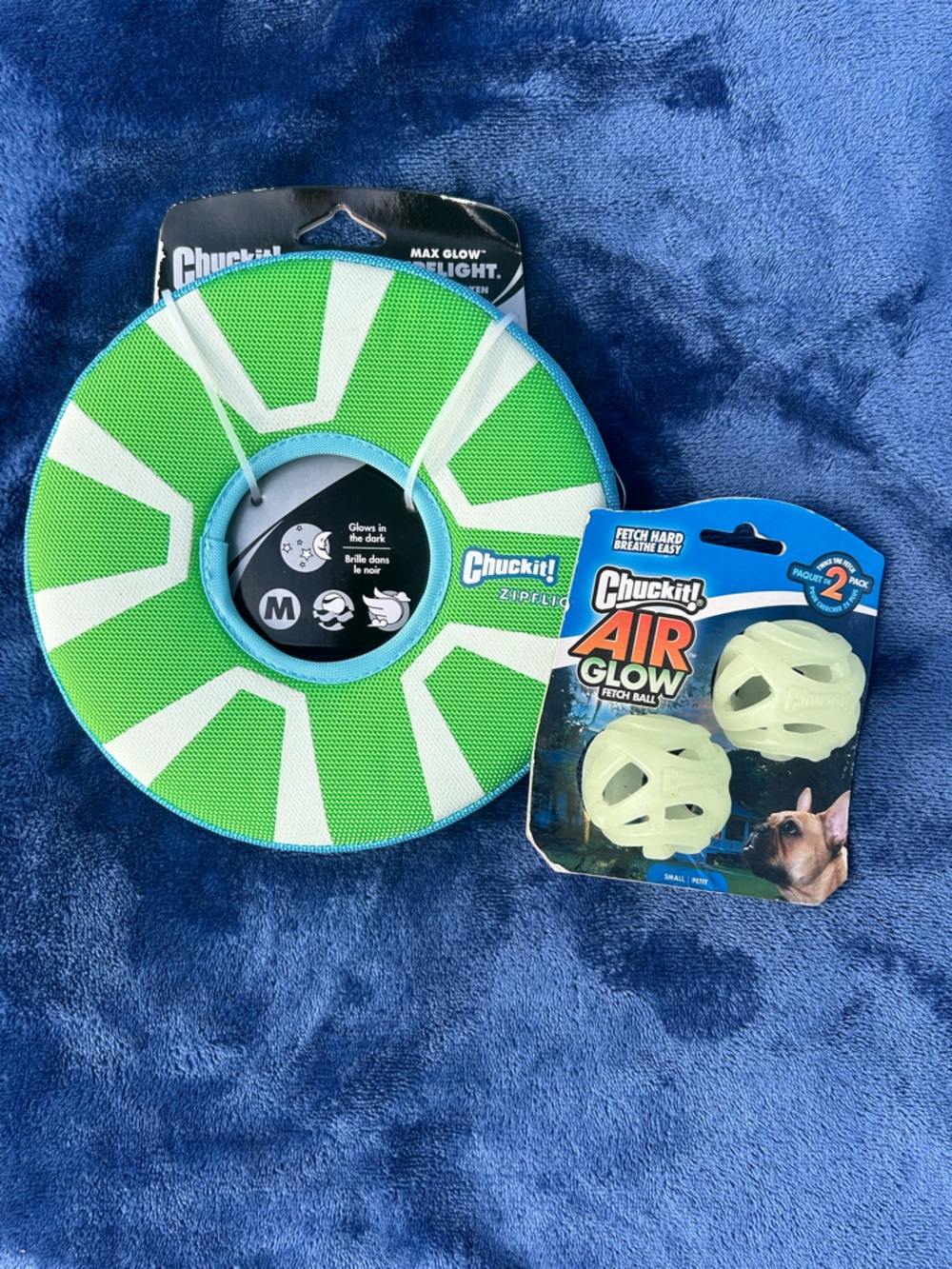 Chuckit! Bundle!!! Max Glow Air Fetch Disc - Air glow balls